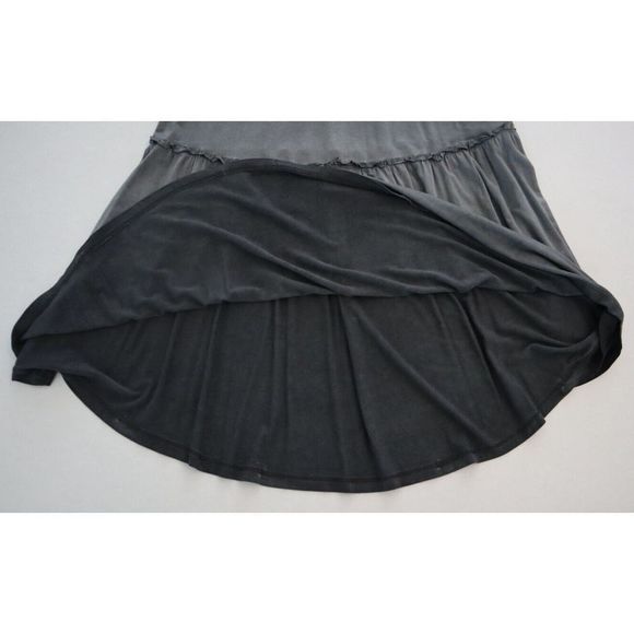 Torrid Women's Plus Sz 2 (2XL 18-20) Nine Iron Gray Lace-Up Babydoll Tank - Picture 6 of 12